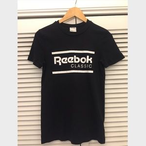 Black Reebok Classic Logo Tshirt